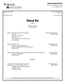 Dane Ko, piano