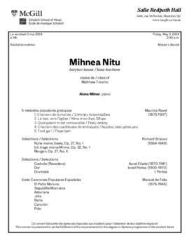 Mihnea Nitu, bass-baritone
