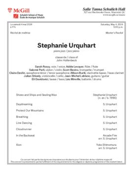 Stephanie Urquhart, jazz piano