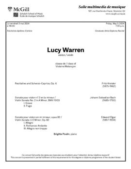 Lucy Warren, violin