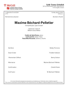 Maxime Béchard-Pelletier, jazz trumpet