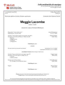 Meggie Lacombe, violin