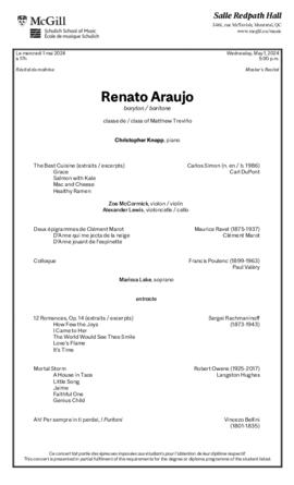 Renato Araujo, baritone