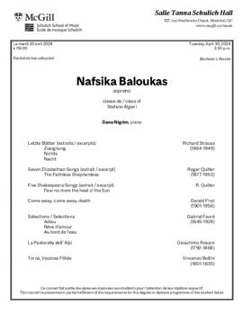 Nafsika Baloukas, soprano
