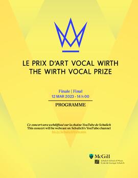 The Wirth Vocal Prize: Final