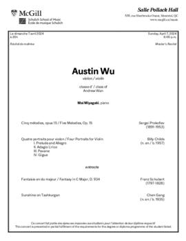 Austin Wu, violin