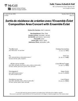 Composition Area Concert with Ensemble Éclat