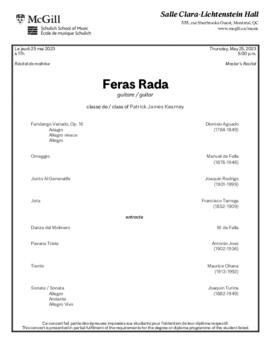 Feras Rada, guitar