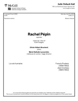 Rachel Pépin, soprano