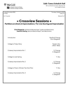 « Crossview Sessions » For Live Scoring and Improvisation