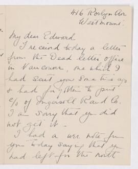 Letter, 28 May 1926