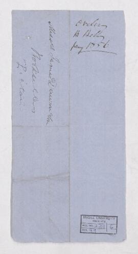 Order, 18 January 1856