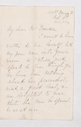 Letter, 11 February