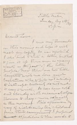 Letter, 21 August 1894