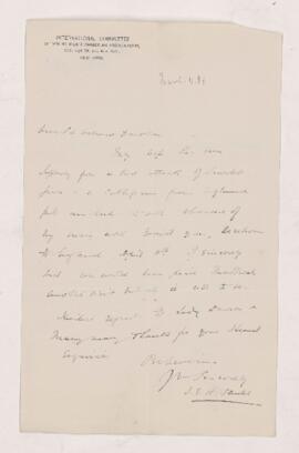 Letter, 11 March 1886