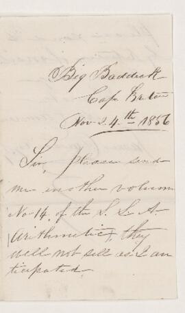 Order, 24 November 1856