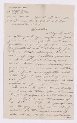 Letter, 25 March 1882