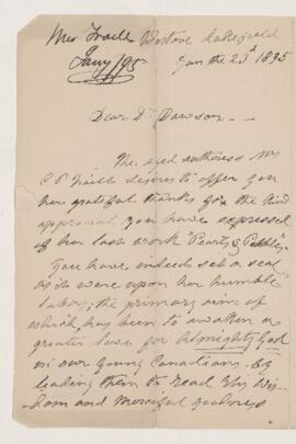 Letter, 23 January 1895