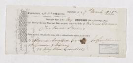 Two bills of exchange, 7 March 1836