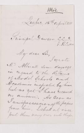 Letter, 15 April 1880