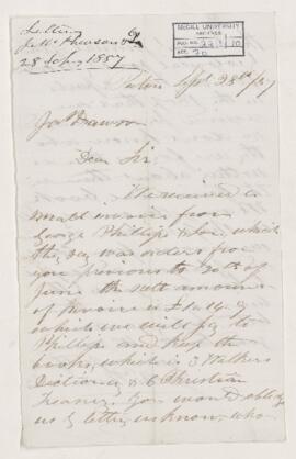 Letter, 28 September 1857