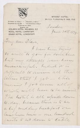 Letter, 21 June 1894