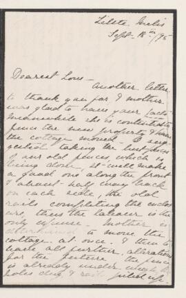 Letter, 18 September 1895