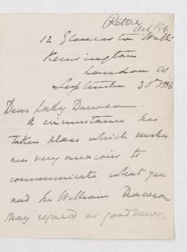 Letter, 30 September 1886