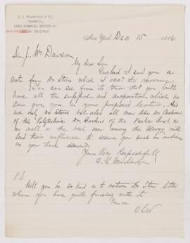 Letter, 15 December 1886