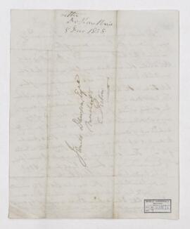 Letter, 8 December 1838