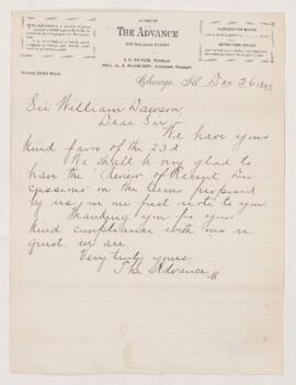 Letter, 26 December 1895