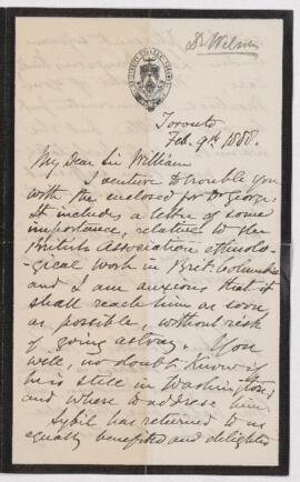 Letter, 9 February 1888