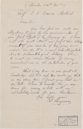 Letter, 10 December 1871