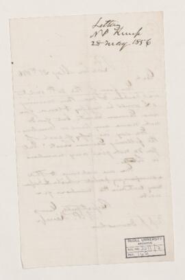 Letter, 28 May 1856