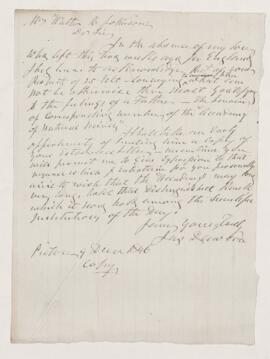 Copy of letter, 9 December 1846