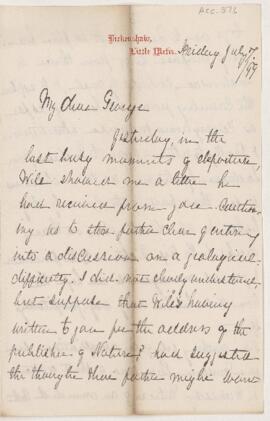 Letter, 7 July 1899