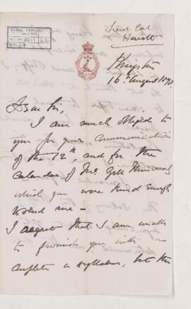 Letter, 16 August 1878