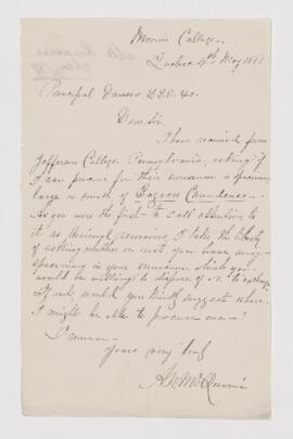 Letter, 4 May 1881