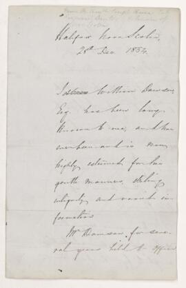 Letter, 28 December 1854