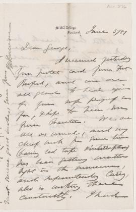 Letter, 5 June 1881