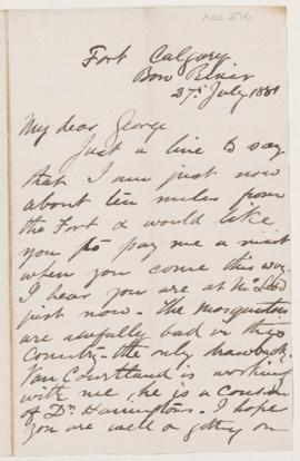 Letter, 27 July 1881