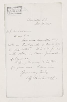 Letter, 20 November 1877