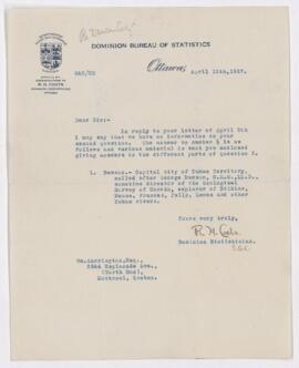 Letter, 12 April 1927