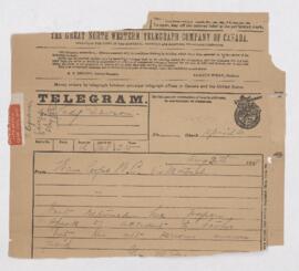 Telegram, 20 August, 1888