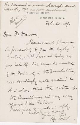 Letter, 20 February 1891