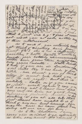 Letter, 14 October 1909