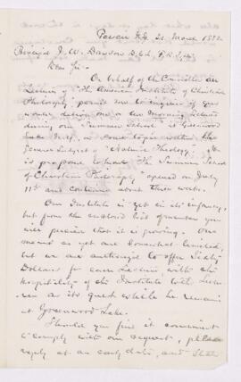 Letter, 21 March 1882