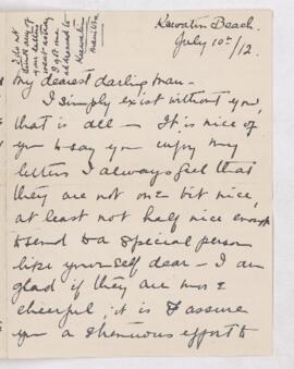 Letter, 10 July 1912