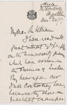 Letter, 20 December 1887