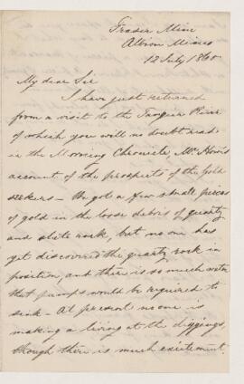 Letter, 12 July 1860